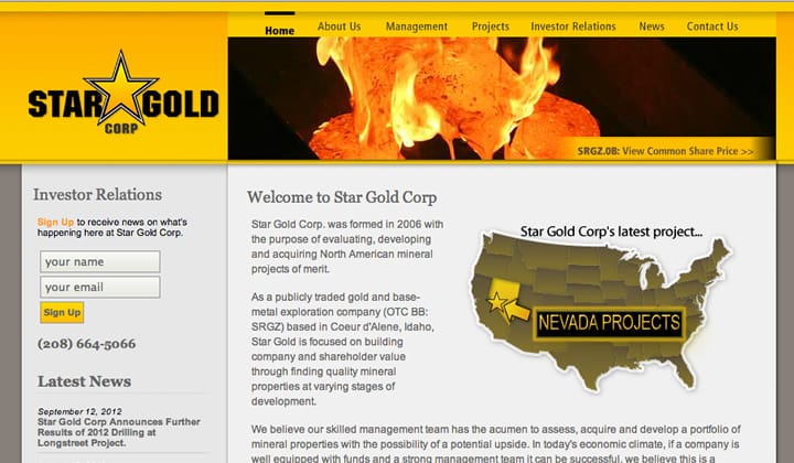 Star Gold Corp